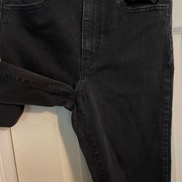 Levi's Womens Black Stretch High Rise Mile High Super Skinny Jeans Size 27 - Picture 7 of 8